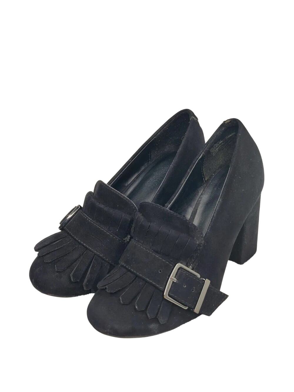 Black Heeled Loafer by Kenneth Kole sz 6